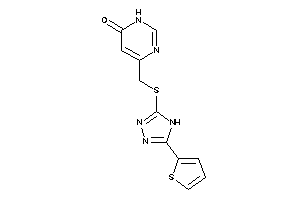 4-[[[5-(2-thienyl)-4H-1,2,4-triazol-3-yl]thio]methyl]-1H-pyrimidin-6-one