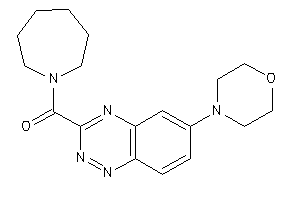 Image of Azepan-1-yl-(6-morpholino-1,2,4-benzotriazin-3-yl)methanone