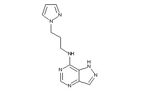 1H-pyrazolo[4,3-d]pyrimidin-7-yl(3-pyrazol-1-ylpropyl)amine
