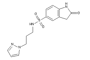 2-keto-N-(3-pyrazol-1-ylpropyl)indoline-5-sulfonamide