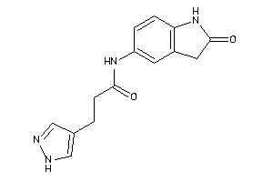 N-(2-ketoindolin-5-yl)-3-(1H-pyrazol-4-yl)propionamide