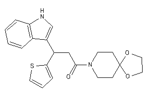 1-(1,4-dioxa-8-azaspiro[4.5]decan-8-yl)-3-(1H-indol-3-yl)-3-(2-thienyl)propan-1-one