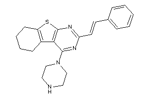 4-piperazino-2-styryl-5,6,7,8-tetrahydrobenzothiopheno[2,3-d]pyrimidine