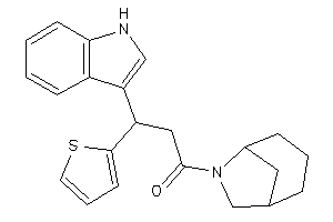 1-(6-azabicyclo[3.2.1]octan-6-yl)-3-(1H-indol-3-yl)-3-(2-thienyl)propan-1-one
