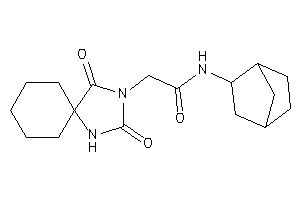 2-(2,4-diketo-1,3-diazaspiro[4.5]decan-3-yl)-N-(2-norbornyl)acetamide