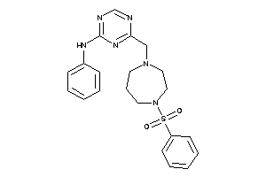 [4-[(4-besyl-1,4-diazepan-1-yl)methyl]-s-triazin-2-yl]-phenyl-amine