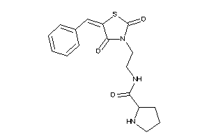 N-[2-(5-benzal-2,4-diketo-thiazolidin-3-yl)ethyl]pyrrolidine-2-carboxamide