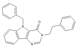 5-benzyl-3-phenethyl-pyrimido[5,4-b]indol-4-one