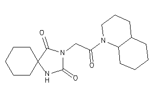 3-[2-(3,4,4a,5,6,7,8,8a-octahydro-2H-quinolin-1-yl)-2-keto-ethyl]-1,3-diazaspiro[4.5]decane-2,4-quinone