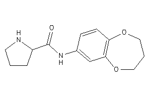 N-(3,4-dihydro-2H-1,5-benzodioxepin-7-yl)pyrrolidine-2-carboxamide