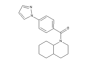 3,4,4a,5,6,7,8,8a-octahydro-2H-quinolin-1-yl-(4-pyrazol-1-ylphenyl)methanone