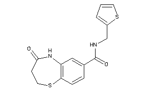 4-keto-N-(2-thenyl)-3,5-dihydro-2H-1,5-benzothiazepine-7-carboxamide