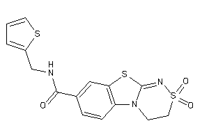 2,2-diketo-N-(2-thenyl)-3,4-dihydro-[1,2,4]thiadiazino[3,4-b][1,3]benzothiazole-8-carboxamide