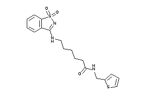 6-[(1,1-diketo-1,2-benzothiazol-3-yl)amino]-N-(2-thenyl)hexanamide