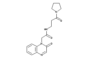 N-(3-keto-3-pyrrolidino-propyl)-2-(2-ketoquinoxalin-1-yl)acetamide