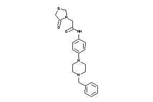 N-[4-(4-benzylpiperazino)phenyl]-2-(4-ketothiazolidin-3-yl)acetamide