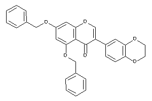 5,7-dibenzoxy-3-(2,3-dihydro-1,4-benzodioxin-6-yl)chromone