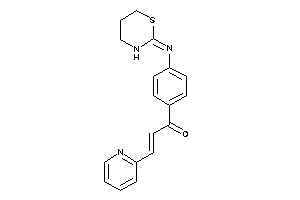 3-(2-pyridyl)-1-[4-(1,3-thiazinan-2-ylideneamino)phenyl]prop-2-en-1-one