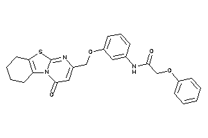N-[3-[(4-keto-6,7,8,9-tetrahydropyrimido[2,1-b][1,3]benzothiazol-2-yl)methoxy]phenyl]-2-phenoxy-acetamide