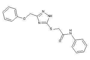 2-[[3-(phenoxymethyl)-1H-1,2,4-triazol-5-yl]thio]-N-phenyl-acetamide