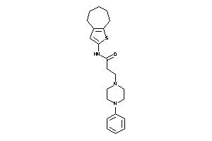 3-(4-phenylpiperazino)-N-(5,6,7,8-tetrahydro-4H-cyclohepta[b]thiophen-2-yl)propionamide