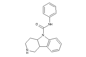 N-phenyl-1,2,3,4,4a,9b-hexahydropyrido[4,3-b]indole-5-carboxamide