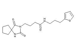 Image of 4-(2,4-diketo-1,3-diazaspiro[4.4]nonan-3-yl)-N-[3-(2-furyl)propyl]butyramide