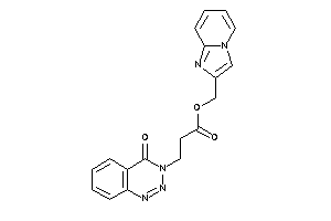 3-(4-keto-1,2,3-benzotriazin-3-yl)propionic Acid Imidazo[1,2-a]pyridin-2-ylmethyl Ester