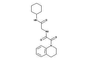 Image of N-[2-(cyclohexylamino)-2-keto-ethyl]-2-(3,4-dihydro-2H-quinolin-1-yl)-2-keto-acetamide