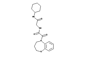 N-[2-(cyclohexylamino)-2-keto-ethyl]-2-(3,4-dihydro-2H-1,5-benzothiazepin-5-yl)-2-keto-acetamide