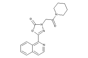 5-(1-isoquinolyl)-3-(2-keto-2-piperidino-ethyl)-1,3,4-oxadiazol-2-one