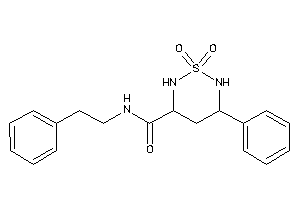 1,1-diketo-N-phenethyl-5-phenyl-1,2,6-thiadiazinane-3-carboxamide