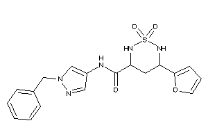 N-(1-benzylpyrazol-4-yl)-5-(2-furyl)-1,1-diketo-1,2,6-thiadiazinane-3-carboxamide