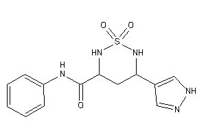 1,1-diketo-N-phenyl-5-(1H-pyrazol-4-yl)-1,2,6-thiadiazinane-3-carboxamide