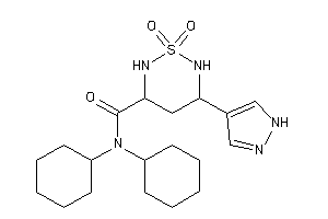 N,N-dicyclohexyl-1,1-diketo-5-(1H-pyrazol-4-yl)-1,2,6-thiadiazinane-3-carboxamide