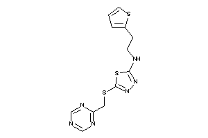 [5-(s-triazin-2-ylmethylthio)-1,3,4-thiadiazol-2-yl]-[2-(2-thienyl)ethyl]amine