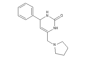 4-phenyl-6-(pyrrolidinomethyl)-3,4-dihydro-1H-pyrimidin-2-one