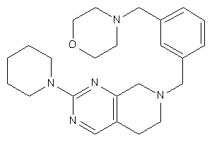 4-[3-[(2-piperidino-6,8-dihydro-5H-pyrido[3,4-d]pyrimidin-7-yl)methyl]benzyl]morpholine