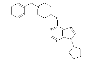 4-[(1-benzyl-4-piperidyl)oxy]-7-cyclopentyl-pyrrolo[2,3-d]pyrimidine