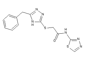 2-[(5-benzyl-4H-1,2,4-triazol-3-yl)thio]-N-(1,3,4-thiadiazol-2-yl)acetamide