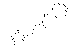 3-(1,3,4-oxadiazol-2-yl)-N-phenyl-propionamide