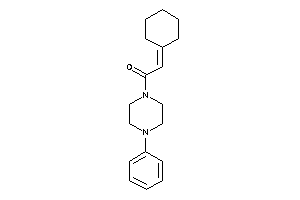 2-cyclohexylidene-1-(4-phenylpiperazino)ethanone