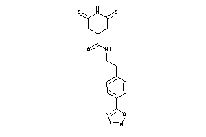 2,6-diketo-N-[2-[4-(1,2,4-oxadiazol-5-yl)phenyl]ethyl]isonipecotamide