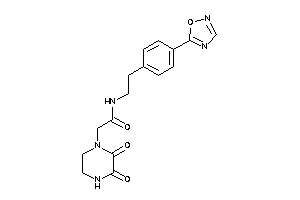 2-(2,3-diketopiperazino)-N-[2-[4-(1,2,4-oxadiazol-5-yl)phenyl]ethyl]acetamide