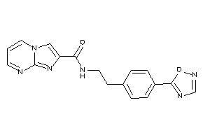 N-[2-[4-(1,2,4-oxadiazol-5-yl)phenyl]ethyl]imidazo[1,2-a]pyrimidine-2-carboxamide