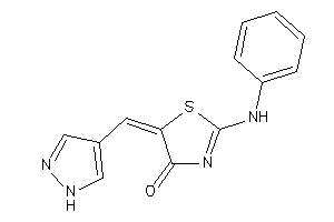 2-anilino-5-(1H-pyrazol-4-ylmethylene)-2-thiazolin-4-one