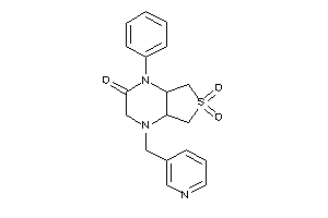 6,6-diketo-1-phenyl-4-(3-pyridylmethyl)-4a,5,7,7a-tetrahydro-3H-thieno[3,4-b]pyrazin-2-one