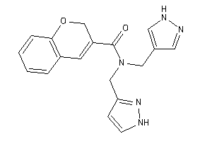 N-(1H-pyrazol-3-ylmethyl)-N-(1H-pyrazol-4-ylmethyl)-2H-chromene-3-carboxamide