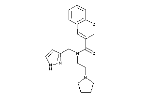 N-(1H-pyrazol-3-ylmethyl)-N-(2-pyrrolidinoethyl)-2H-chromene-3-carboxamide