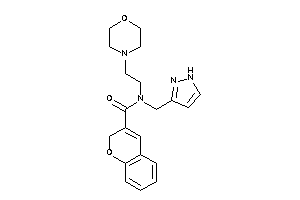 N-(2-morpholinoethyl)-N-(1H-pyrazol-3-ylmethyl)-2H-chromene-3-carboxamide